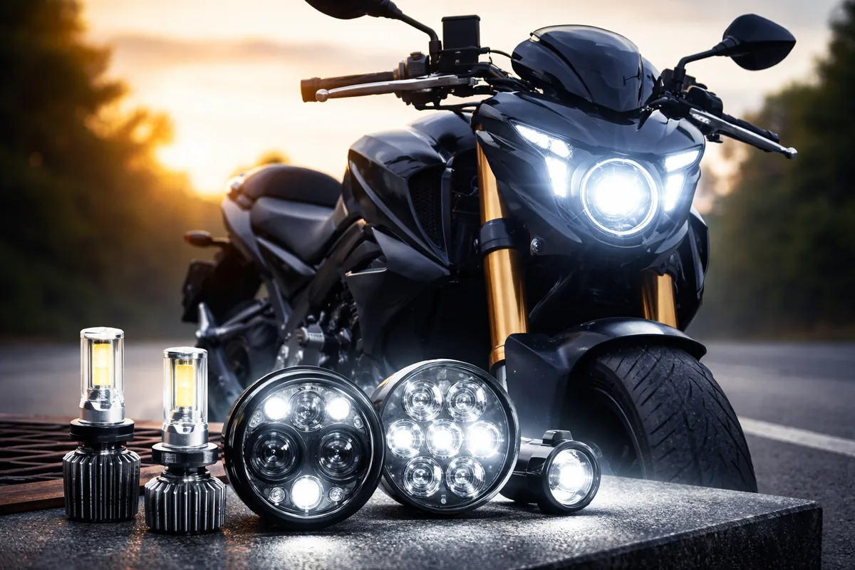 Comment choisir le bon système d'éclairage pour votre moto